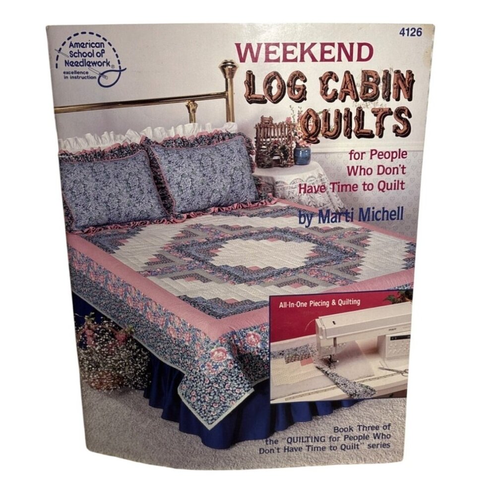 Log Cabin Quilts Book Detailed Patterns American School of Needlework